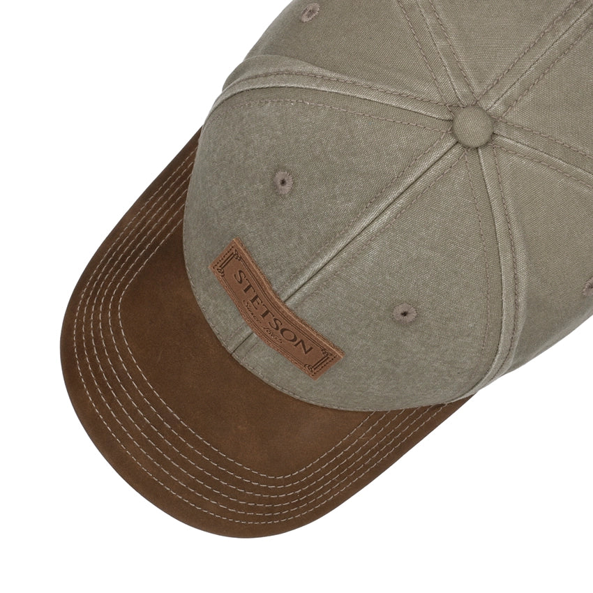 Rustic Basebal Cap with UV Protection - Brown/Khaki