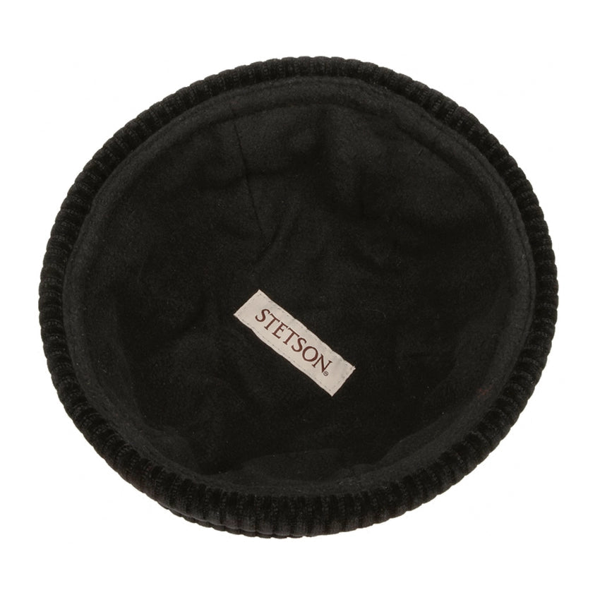 Corduroy Jersey Docker Hat - Black