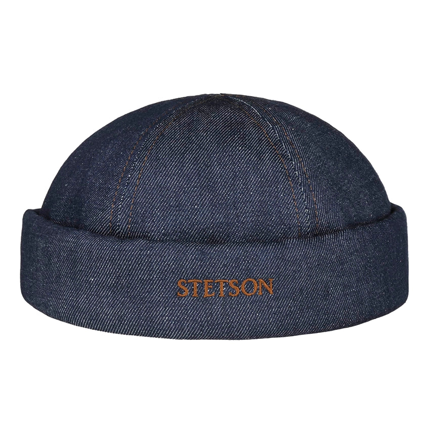 Denim Sustainable Docker Hat - Navy/Gun Metal