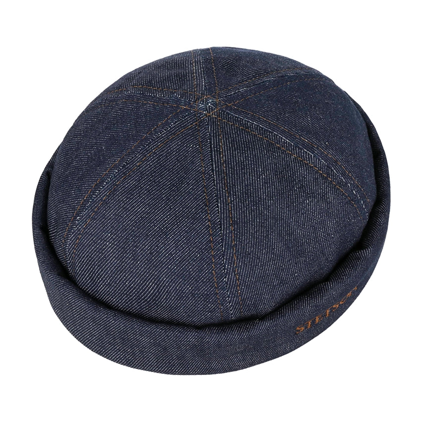 Denim Sustainable Docker Hat - Navy/Gun Metal