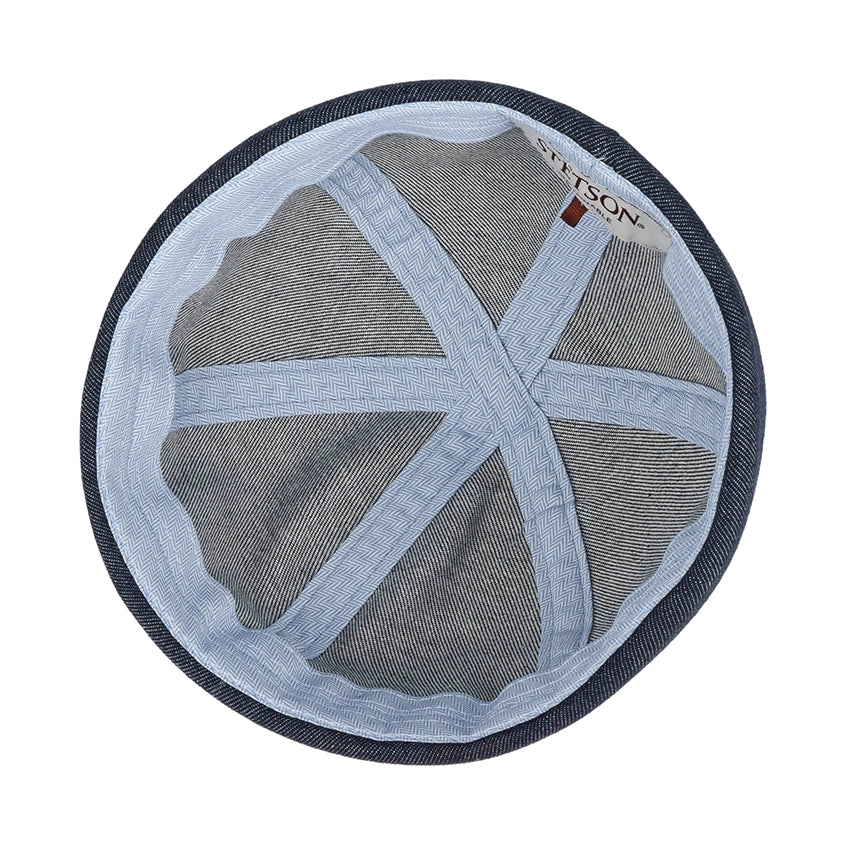 Denim Sustainable Docker Hat - Navy/Gun Metal