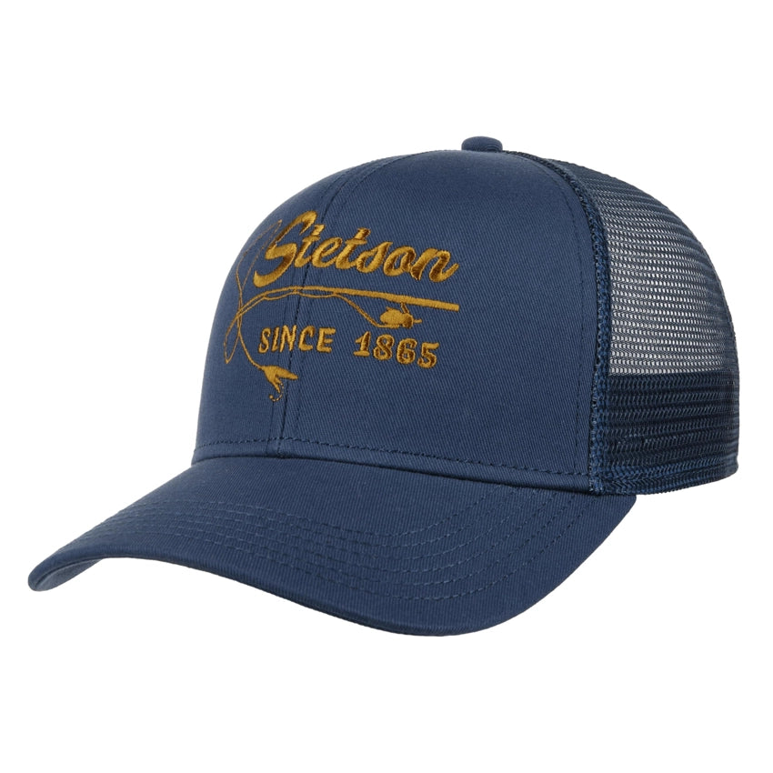 Fishing Rod Baseball Cap - Dark Blue