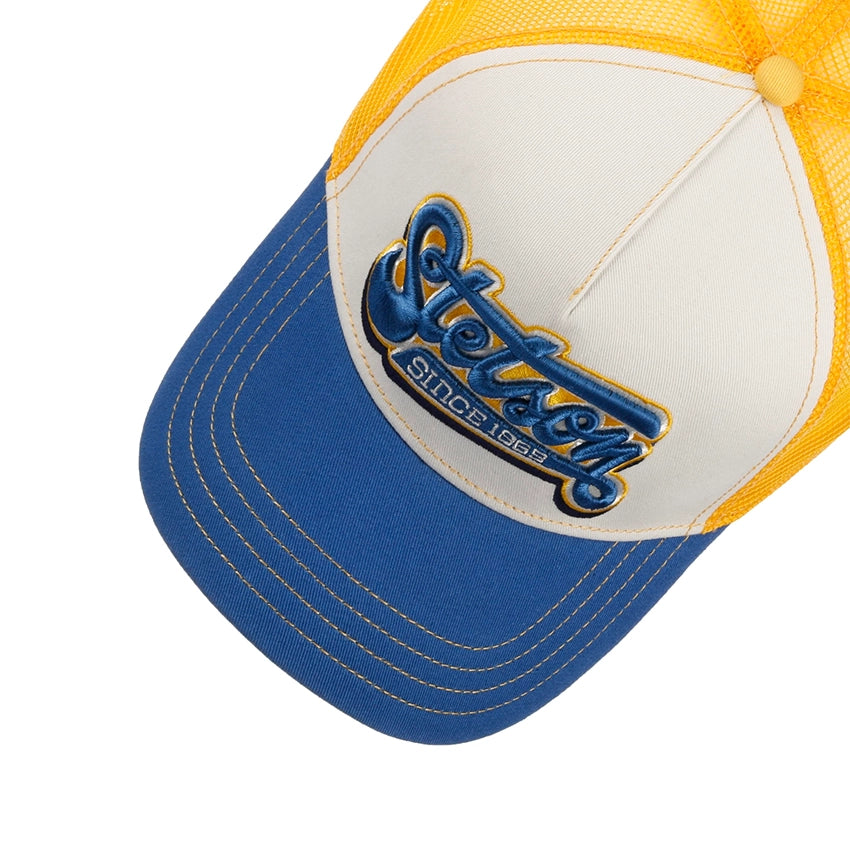 Lettering Trucker Pet - Blue/Off White