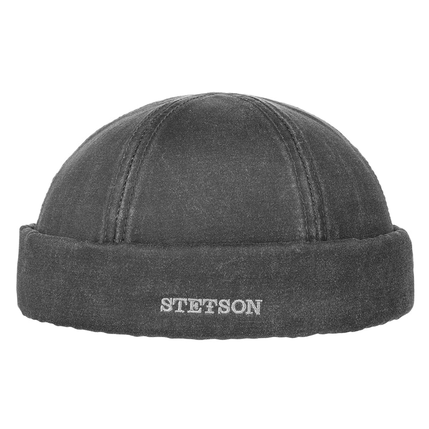 Old Cotton Docker Hat - Black