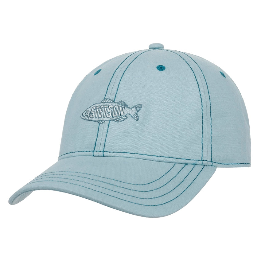 Washed Canvas Fish Baseball Cap