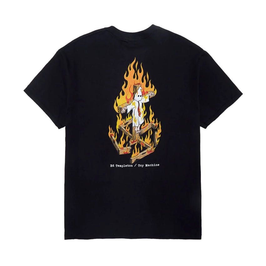 Templeton Charred Cross T-Shirt - Black