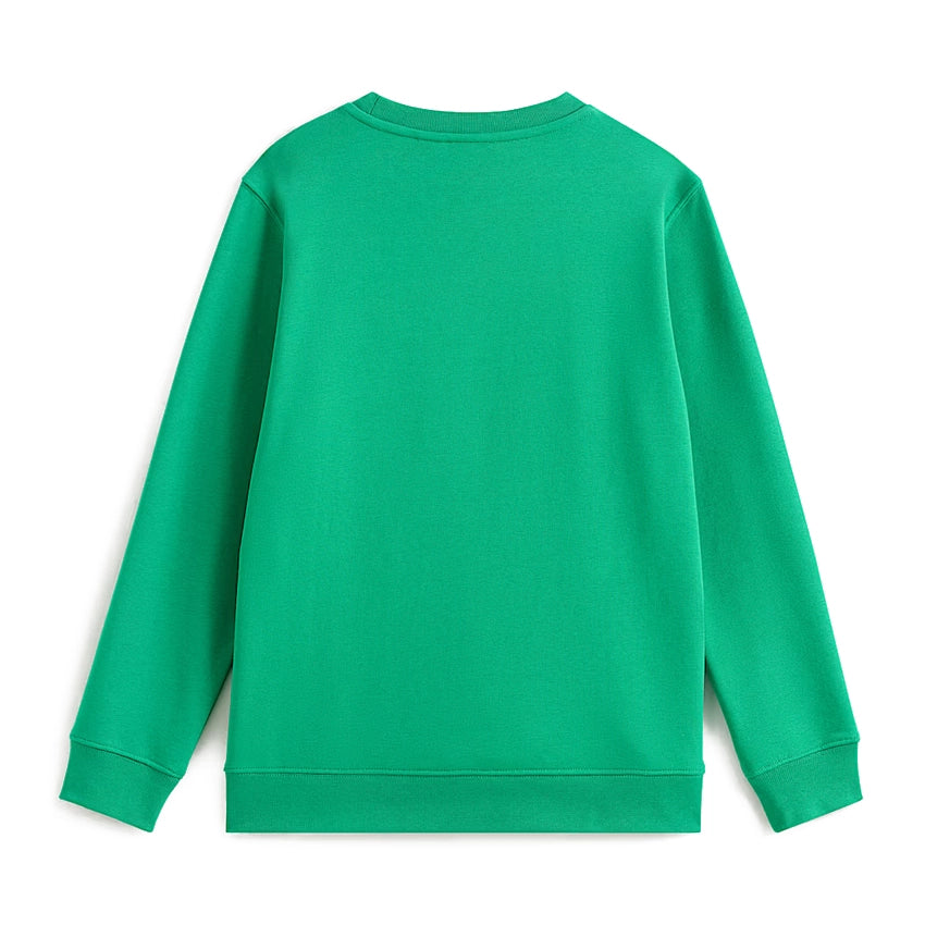By Blocked Box Sweater - Vivid Verdant