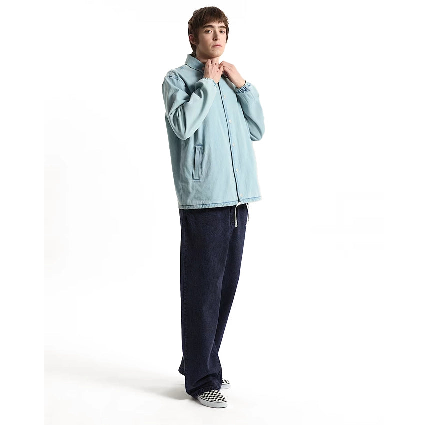 Denim Torrey Coaches Jacket - Light Stonewash
