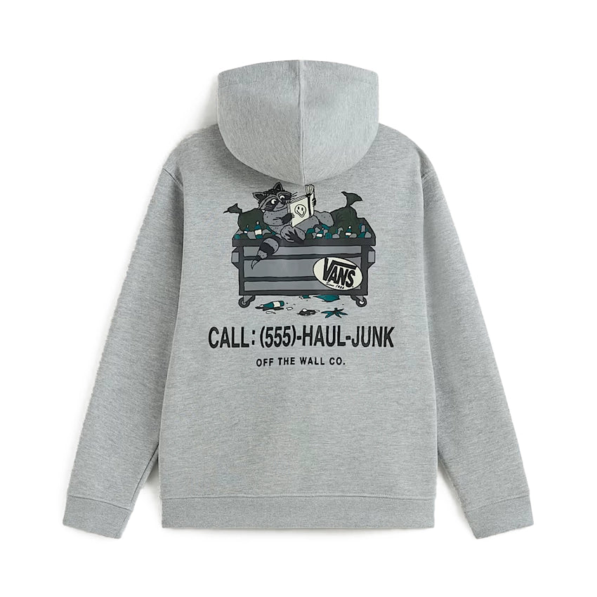 Dumpster Raccoon Full Zip - Cement Heather