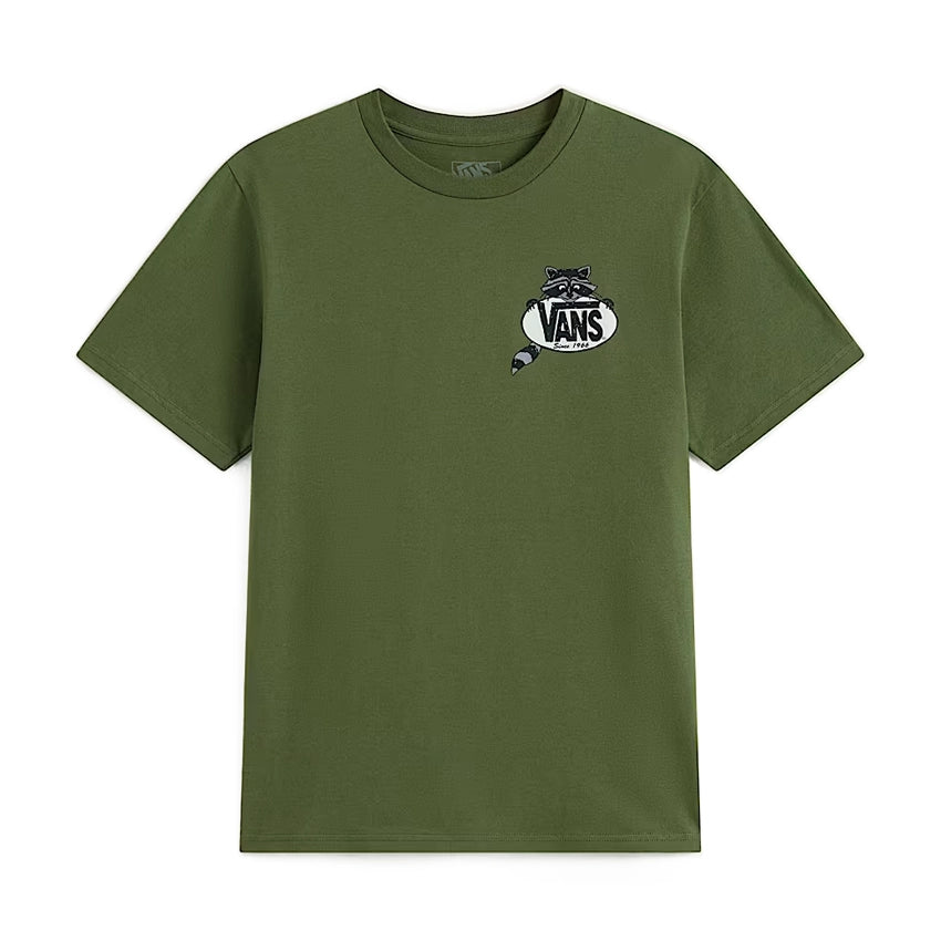 Dumpster Raccoon T-Shirt - Green Balsam