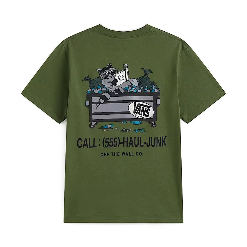 Dumpster Raccoon T-Shirt - Green Balsam