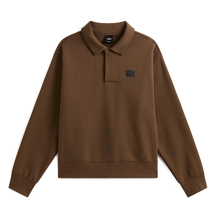 Polo Fleece Pullover - Vintage Cocoa