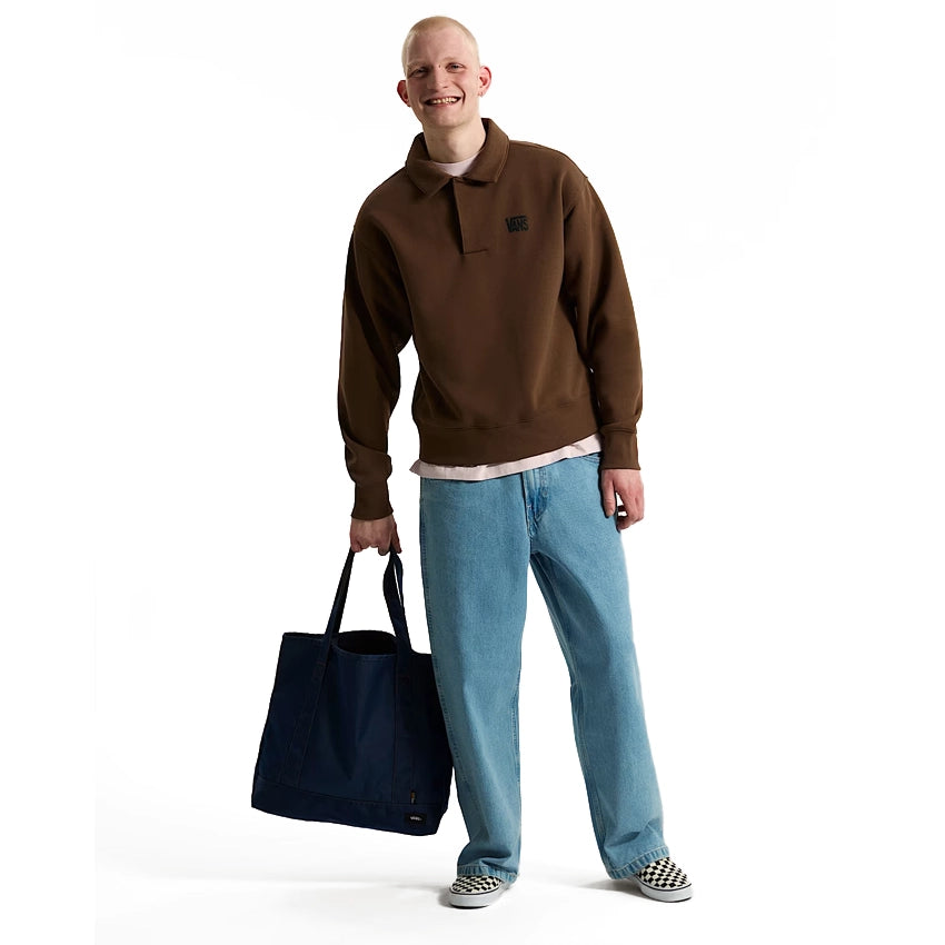 Polo Fleece Pullover - Vintage Cocoa