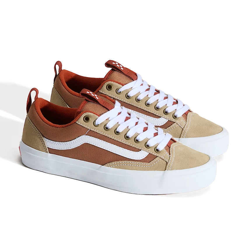 Skate Old Skool 36+ Schoenen - Khaki/Burnt Orange