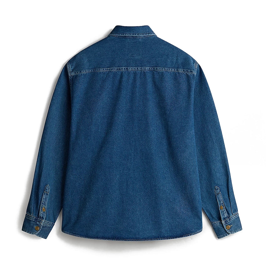 Stevens Denim Long Sleeve Woven Overhemd - Vintage Indigo