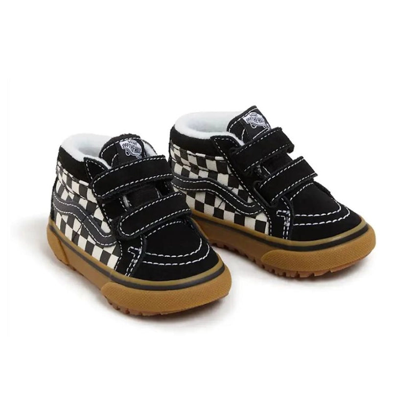 Toddler MTE Sk8-Mid Schoenen - Reissue v Checkerboard Black