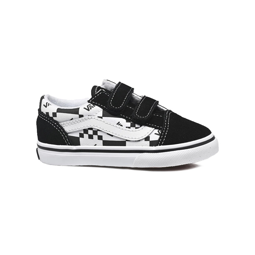 Toddler Old School V Schoenen - Logo Check Black/True White