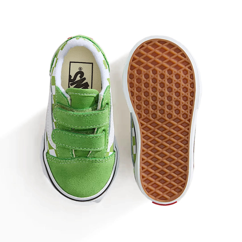 Toddler Old Skool V Checkerboard Schoenen - Lime Burst