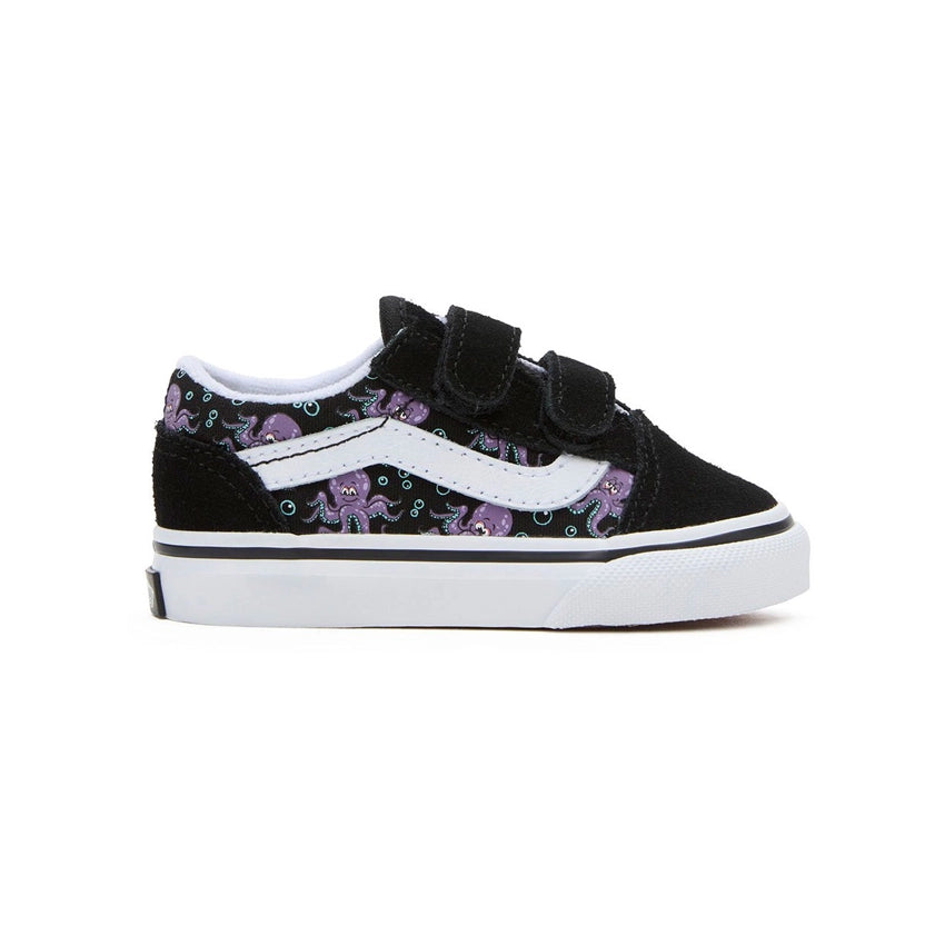 Toddler Old Skool V Schoenen - Glow Octopus Black Purple