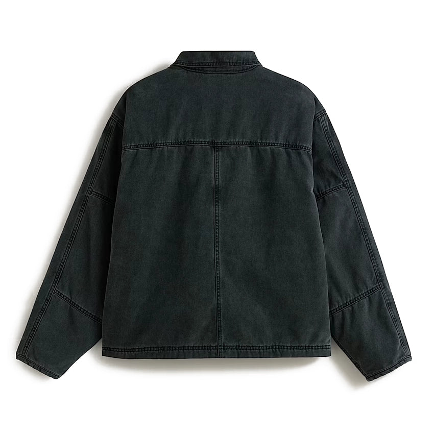 Umber Pigment Canvas Jacket - Black