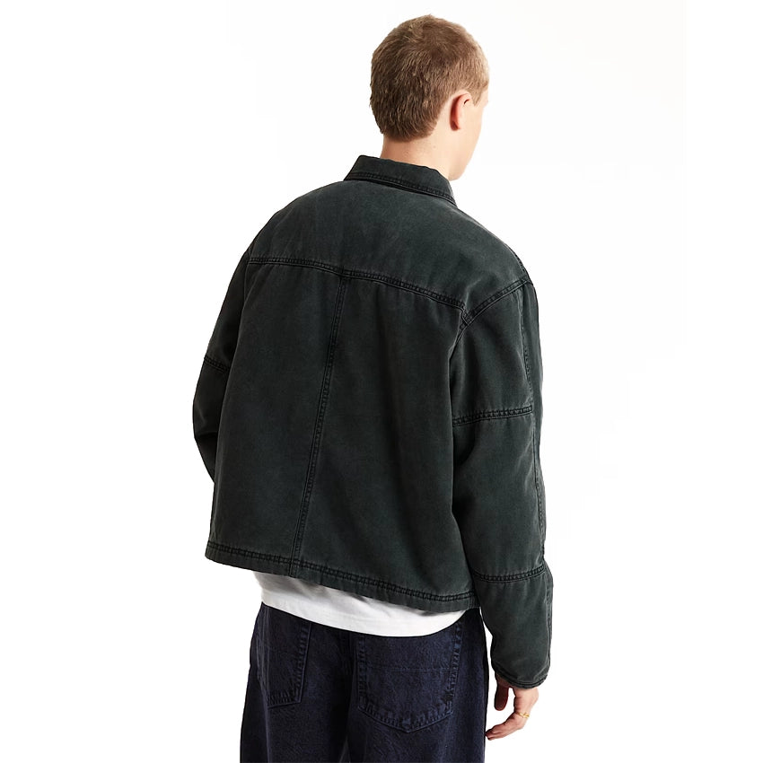 Umber Pigment Canvas Jacket - Black