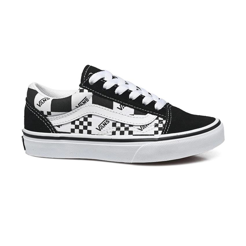 Youth Old School Schoenen - Logo Check Black/True White