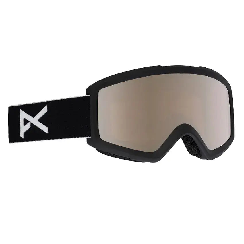 Helix 2.0 Goggles + Spare Lens - Black/Silver Amber Black/Silver Amber