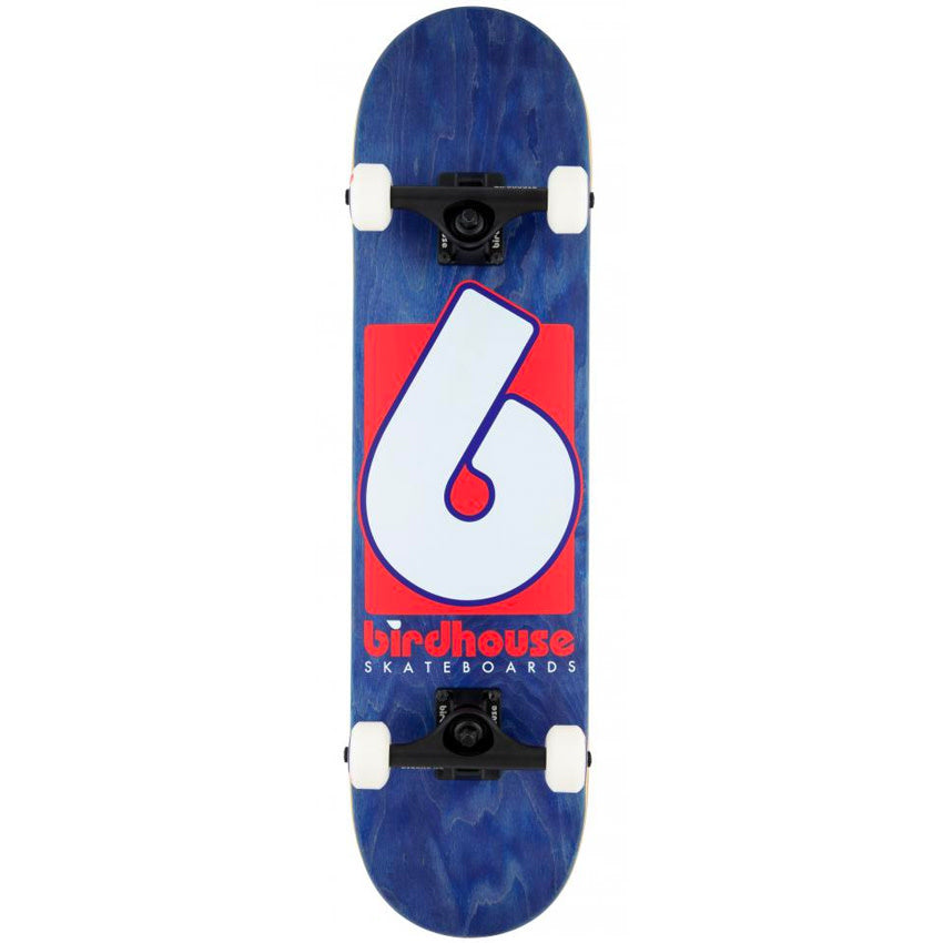 S3 B Logo Skateboard Complete - Navy Red