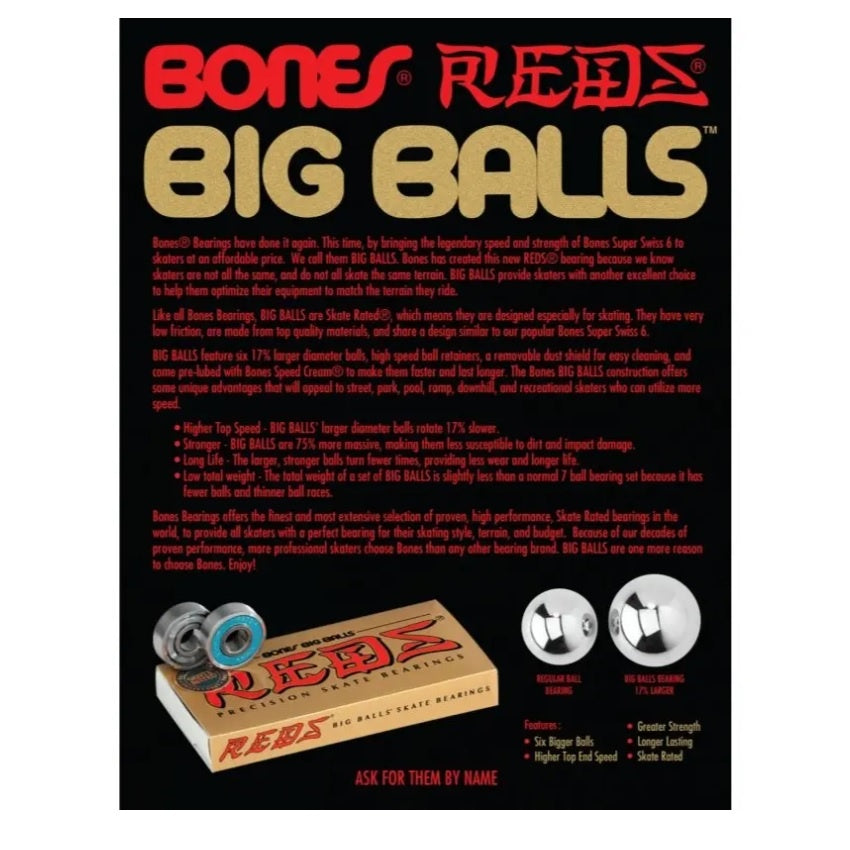 Big Balls Reds Bearings (8-pack)
