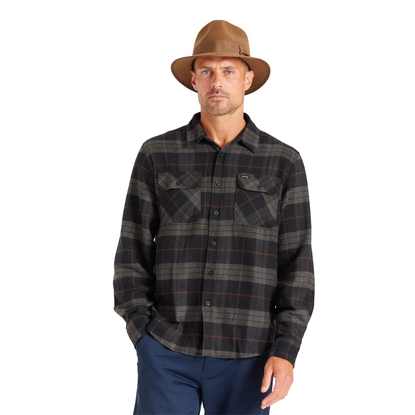 Bowery L/S Flannel - Black/Charcoal