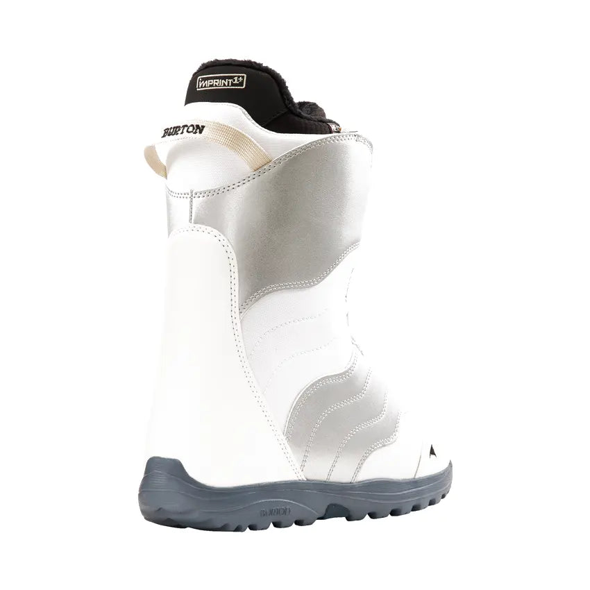 Mint Boa Snowboard Binding 2022 - Stout White/Glitter