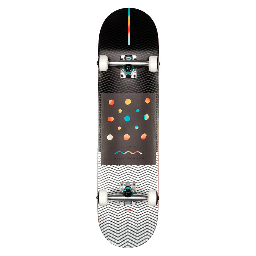 G1 Nine Dot Four 8.0 inch Skateboard Complete - Black White