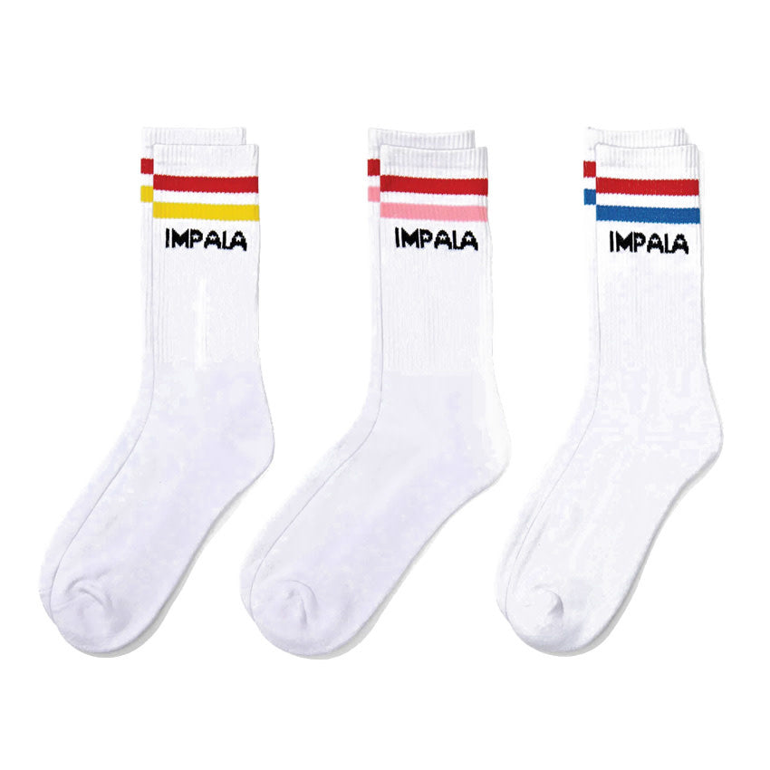 Stripe Sock - One size (3-pack) - White