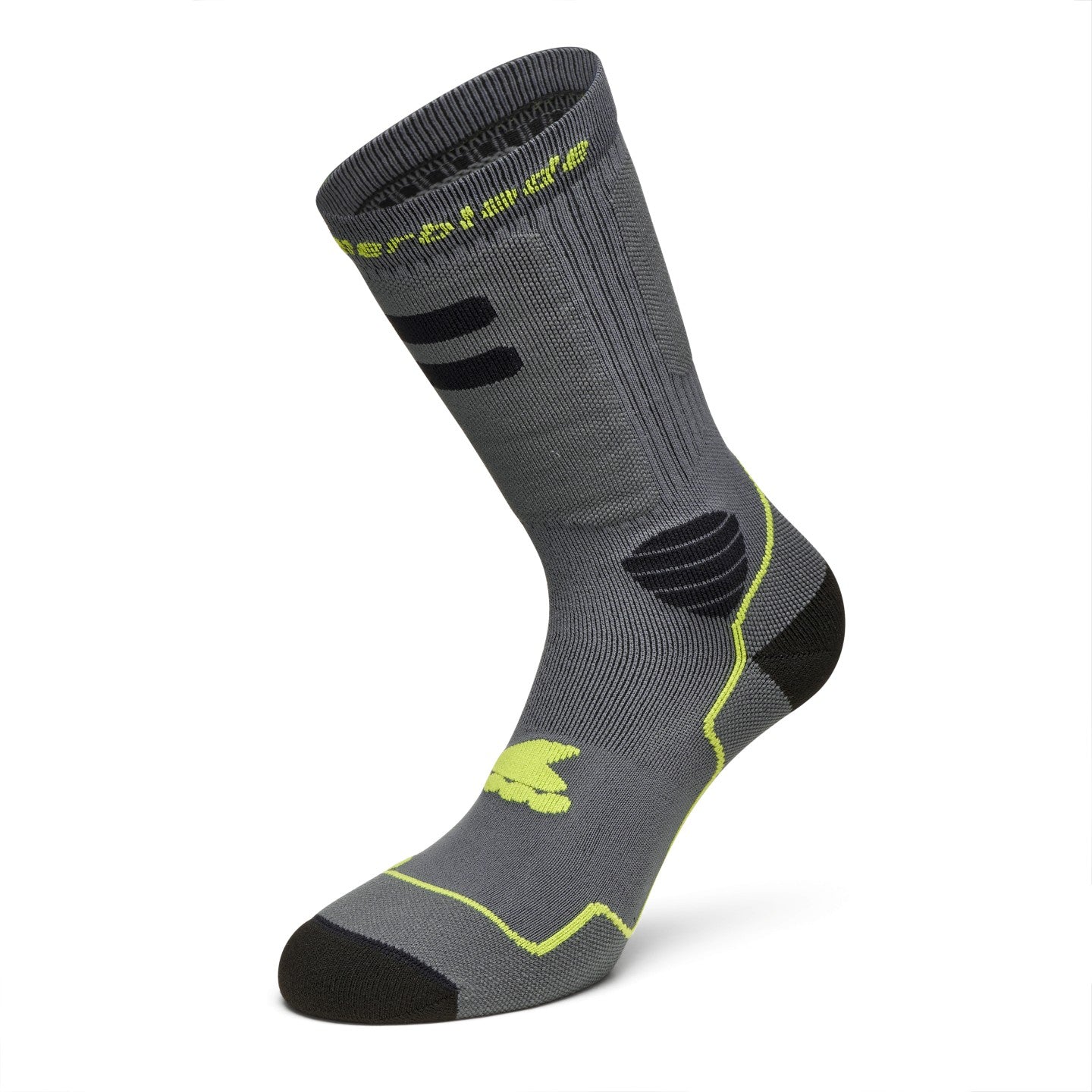 High Performance Socks - Anthracite / Lime