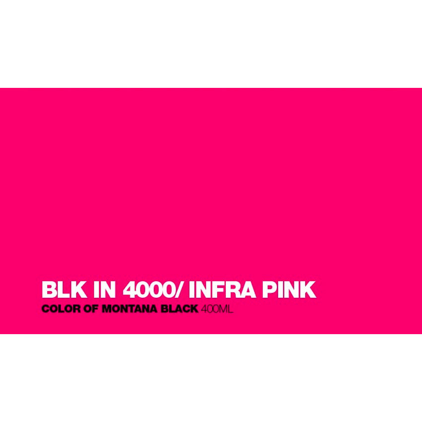 Black 400ml - BLKIN4000 Infra Pink 