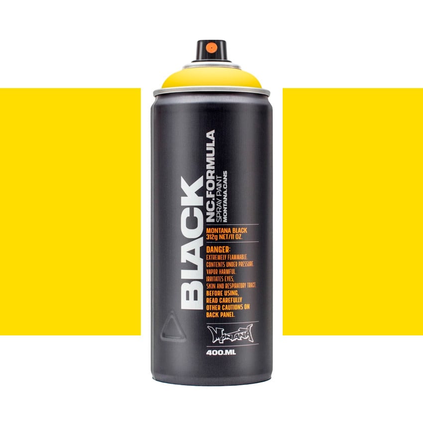 Black 400ml - BLK1025 Kicking Yellow