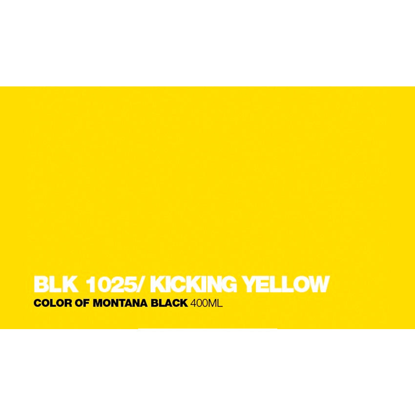 Black 400ml - BLK1025 Kicking Yellow 