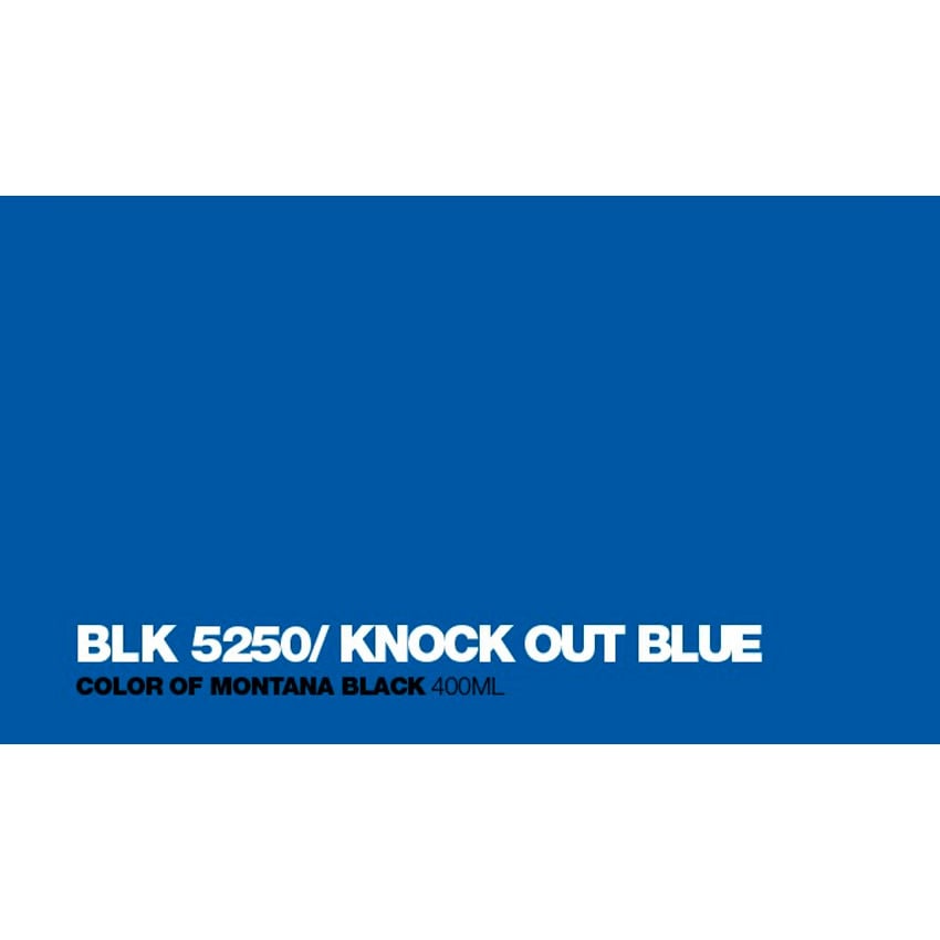 Black 400ml - BLK5250 Knock Out Blue 