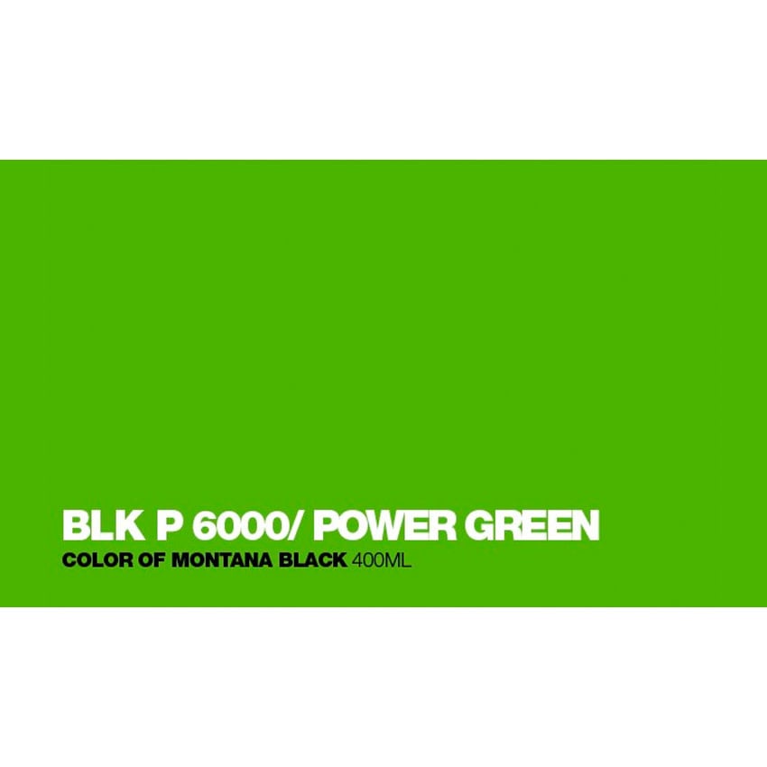 Black 400ml - BLKP6000 Power Green 