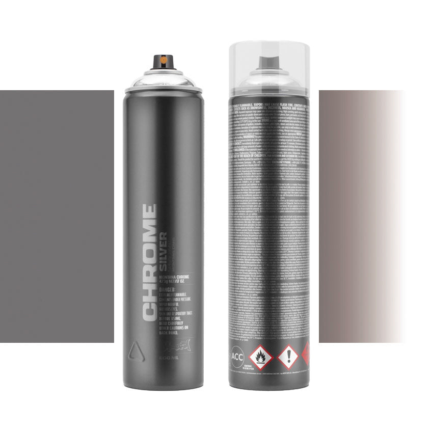 Black 600ml - Silverchrome 
