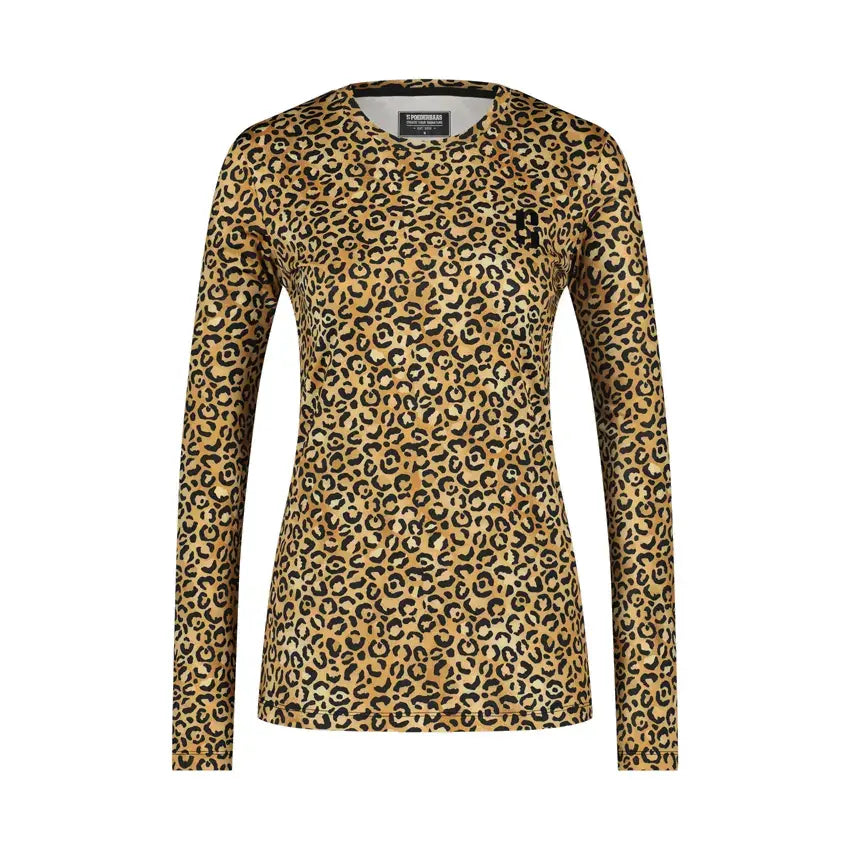 Women Thermo Shirt Animal - Panther Brown