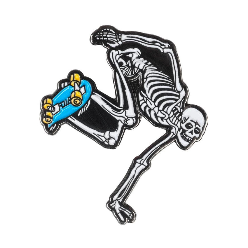 Skateboard Skeleton Lapel Pin