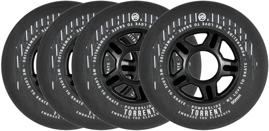 Torrent 80mm Inline Wiel (4-Pack) - Black