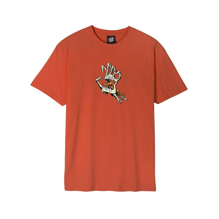 Bone Hand Cruz Front T-Shirt - Terracotta