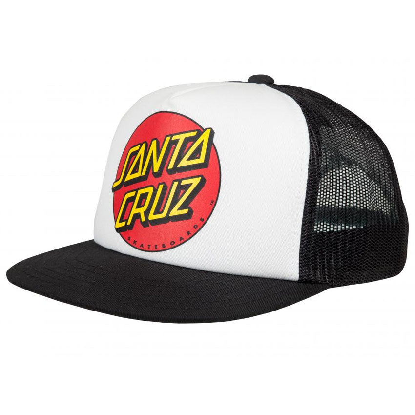 Kids Classic Dot Cap - Black/White