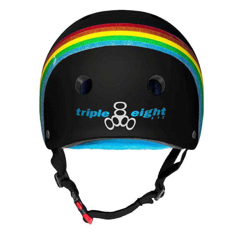 Casco Triple Eight Sweatsaver Certificado Para Patineta, Bmx Puesta De Casco Triple Eight Sweatsaver Certificado Para Patineta, Bmx Puesta De