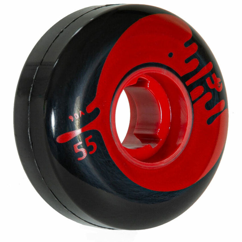 Cosmic Rouche 55mm Wielen (4-pack) - Black/Red