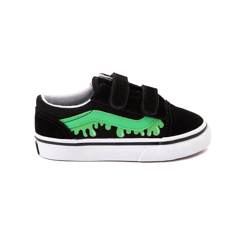 Toddler Old Skool V Schoenen - Glow Slime Black Green