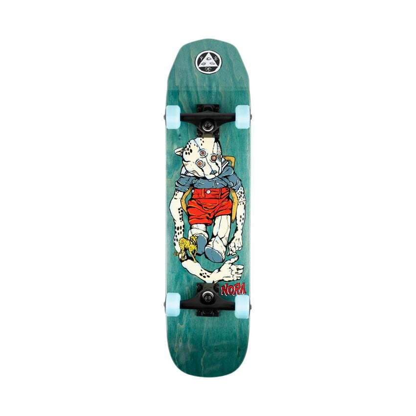 Teddy Nora Vasconcellos 7.75 inch Skateboard Complete - Teal 7.75 inch